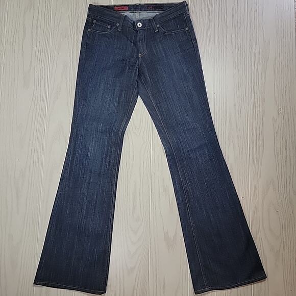Adriano Goldschmied Jeans Womens 28 Blue Dark Wash Straight Flaired The Club USA - Picture 1 of 15
